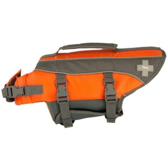 X-Large Dog Life Jacket Reflective Adjustable Flotation Device Orange - Picture 2 of 4